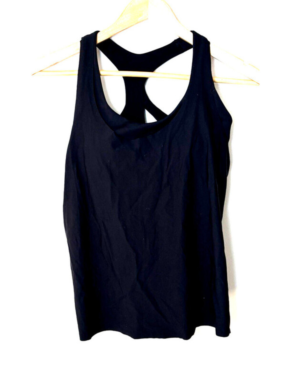 Athleta Tank Top Womens Small Black Racerback Built In Bra Athletic Yoga